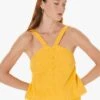 Tara Jarmon TINIA - Top Court à Bretelles En Coton | Jaune