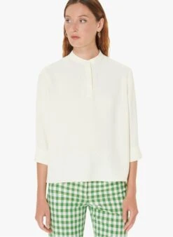 Tara Jarmon TITOUAN - Top Col Mao Fluide | Blanc