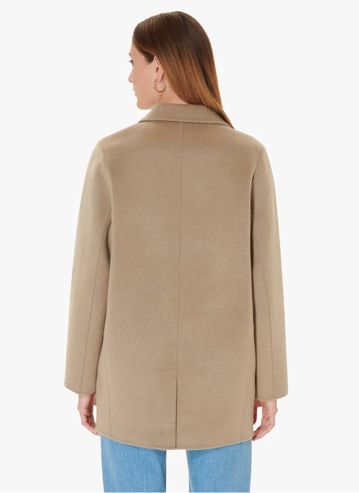 Tara Jarmon VIRGO - Veste Ample En Laine Mélangée | Beige 2 Tara Jarmon VIRGO - Veste Ample En Laine Mélangée | Beige – Image 2