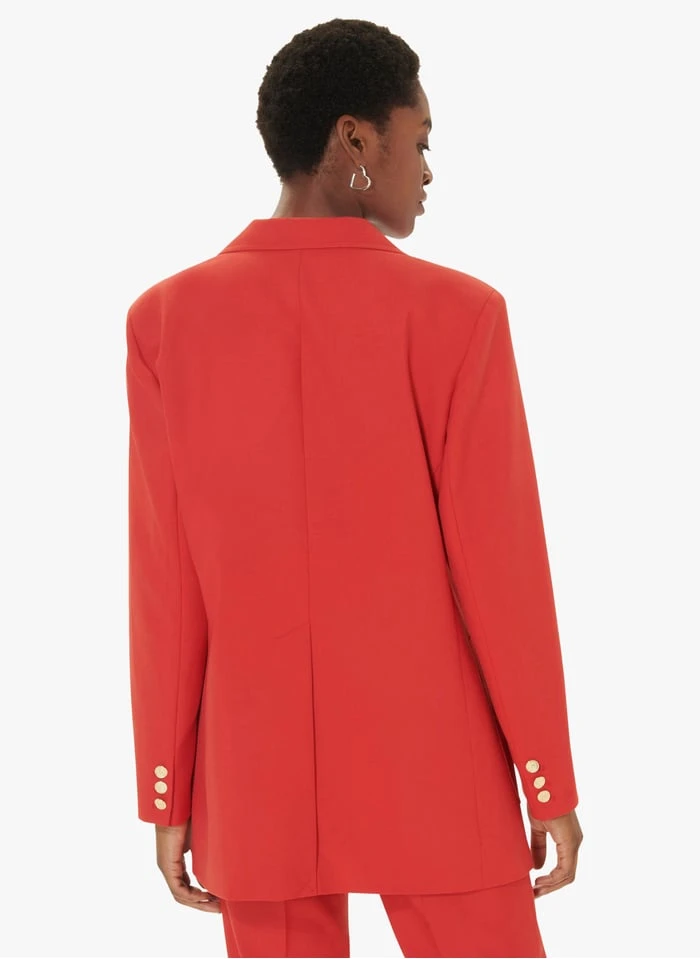 Tara Jarmon VENUS - Veste De Tailleur Esprit Retro | Rouge 2 Tara Jarmon VENUS - Veste De Tailleur Esprit Retro | Rouge – Image 2