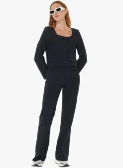 Tara Jarmon VERNIS - Veste Courte à Encolure Carrée | Bleu -Place 4030736