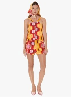 Tara Jarmon TINALA - Top Court Imprimé En Coton Texturé | Rouge 7 Tara Jarmon TINALA - Top Court Imprimé En Coton Texturé | Rouge -Place 4030750