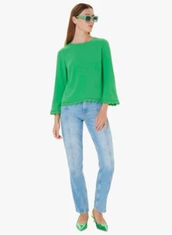 Tara Jarmon TEDDY - Top Col Rond | Vert -Place 4030770