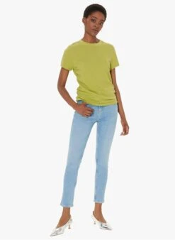 Tara Jarmon TANGUY - Tee-shirt Col Rond En Coton | Kaki -Place 4030785