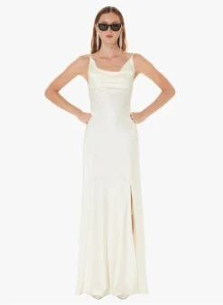 Tara Jarmon RAFAELE - Robe Longue Col Rond à Bretelles | Blanc