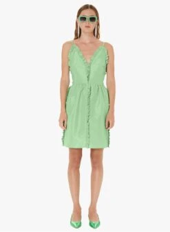 Tara Jarmon ROMARIN - Robe Courte En Taffetas | Vert -Place 4030806