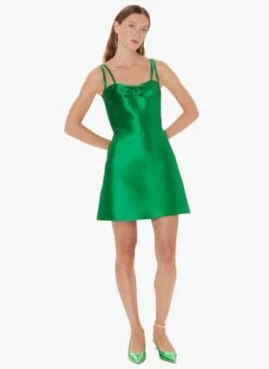 Tara Jarmon ROSABEL - Robe Courte En Satin | Vert