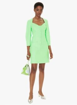 Tara Jarmon ROMEANA - Robe Courte Col V | Vert -Place 4030850