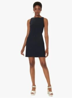 Tara Jarmon RUMBA - Robe Courte Col Rond | Bleu -Place 4030853