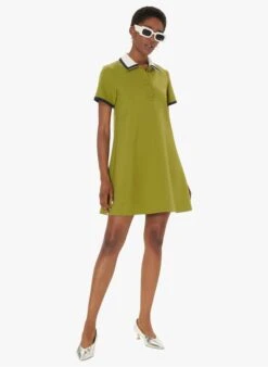 Tara Jarmon RITOURNELLE - Robe Polo Courte à Col Polo | Kaki 7 Tara Jarmon RITOURNELLE - Robe Polo Courte à Col Polo | Kaki -Place 4030862