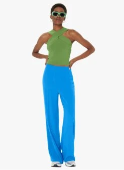 Tara Jarmon PRANA - Top Court Croisé Uni | Vert -Place 4030889