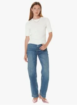 Tara Jarmon PIERRINA - Pull Col Rond Aspect Torsadé En Coton | Blanc -Place 4030892