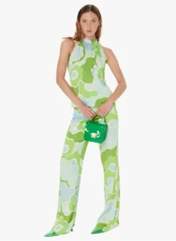 Tara Jarmon POE - Pantalon Palazzo En Viscose Imprimée | Vert 7 Tara Jarmon POE - Pantalon Palazzo En Viscose Imprimée | Vert -Place 4030929
