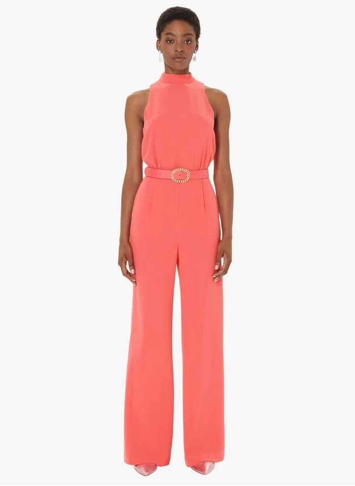 Tara Jarmon CECILE - Combinaison Col Montant Large | Rose 1 Tara Jarmon CECILE - Combinaison Col Montant Large | Rose