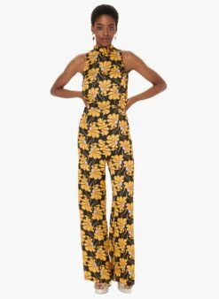 Tara Jarmon CECILE - Combinaison Droite En Viscose Imprimée | Noir