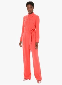 Tara Jarmon CHRISTO - Combinaison Droite Col Classique | Rose