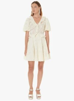 Tara Jarmon CARINE - Top Court En Coton Brodé | Blanc