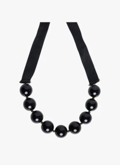 Tara Jarmon BELLA - Collier à Grosses Perles | Noir