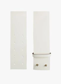 Tara Jarmon LAUREN - Ceinture Large En Cuir Lisse | Blanc