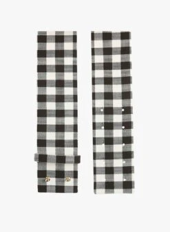 Tara Jarmon LAUREN - Ceinture Large à Imprimé Vichy | Gris