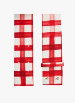 Tara Jarmon LAUREN - Ceinture Large En Coton Imprimé | Rouge