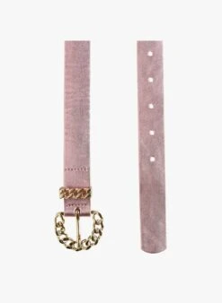 Tara Jarmon BELLA - Ceinture En Cuir Métallique | Rose