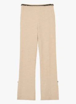 Tara Jarmon PHIE - Pantalon Droit évasé En Tweed De Coton | Beige