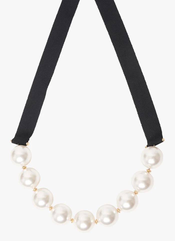 Tara Jarmon BELLA - Collier à Grosses Perles | Blanc 2 Tara Jarmon BELLA - Collier à Grosses Perles | Blanc – Image 2