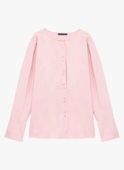 Tara Jarmon CITRON - Blouse Manches Longues En Coton | Rose
