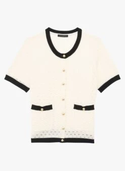 Tara Jarmon GEORGINA - Gilet En Laine | Blanc 6 Tara Jarmon GEORGINA - Gilet En Laine | Blanc -Place 4045573