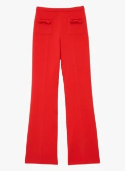 Tara Jarmon PERLITA - Pantalon Large En Toile Double | Rouge 6 Tara Jarmon PERLITA - Pantalon Large En Toile Double | Rouge -Place 4045590