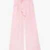 Tara Jarmon PYLA - Pantalon Large Taille Haute En Coton | Rose