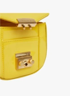 Tara Jarmon MICRO SARAH - Sac Bandoulière En Cuir | Jaune -Place 4045635