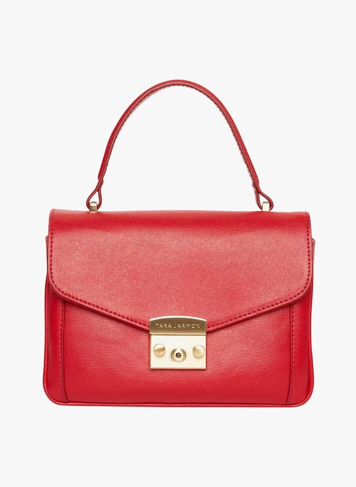 Tara Jarmon SARAH - Sac Bandoulière En Cuir De Vachette | Rouge 1 Tara Jarmon SARAH - Sac Bandoulière En Cuir De Vachette | Rouge