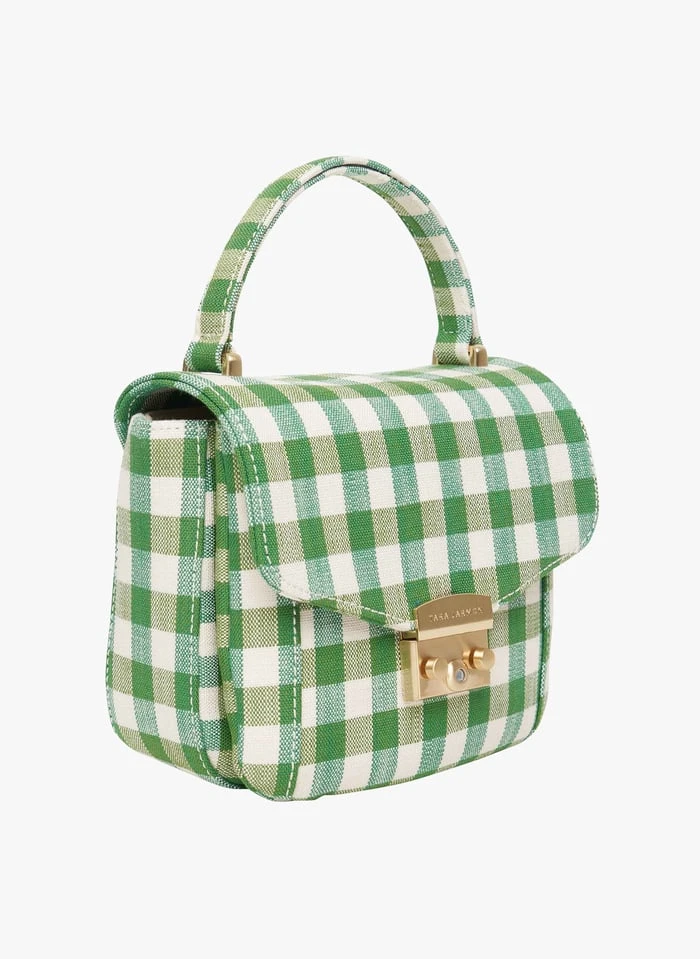 Tara Jarmon BABY SARAH - Sac Bandoulière à Carreaux En Viscose Mélangée | Kaki 2 Tara Jarmon BABY SARAH - Sac Bandoulière à Carreaux En Viscose Mélangée | Kaki – Image 2