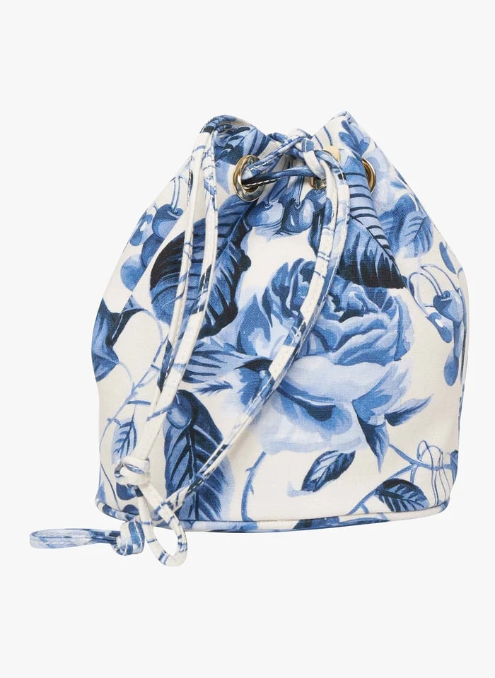 Tara Jarmon SERENA - Sac Bourse En Coton Imprimé | Bleu 1 Tara Jarmon SERENA - Sac Bourse En Coton Imprimé | Bleu