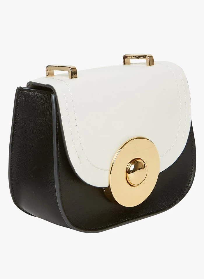 Tara Jarmon BABY FLORE - Sac Bandoulière à Rabat En Cuir | Blanc 2 Tara Jarmon BABY FLORE - Sac Bandoulière à Rabat En Cuir | Blanc – Image 2