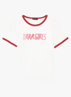 Tara Jarmon TARAGIRLS - Tee-shirt Col Rond En Coton | Blanc -Place 4045674
