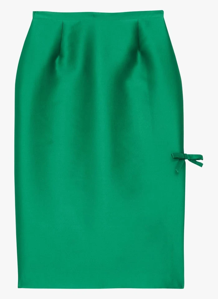 Tara Jarmon JADE - Jupe Droite Taille Haute | Vert 3 Tara Jarmon JADE - Jupe Droite Taille Haute | Vert – Image 3