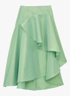 Tara Jarmon JAVIERA - Jupe Asymétrique Taille Haute | Vert -Place 4103298