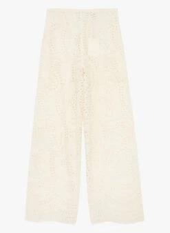 Tara Jarmon PAPRIKA - Pantalon évasé En Coton | Blanc -Place 4103301