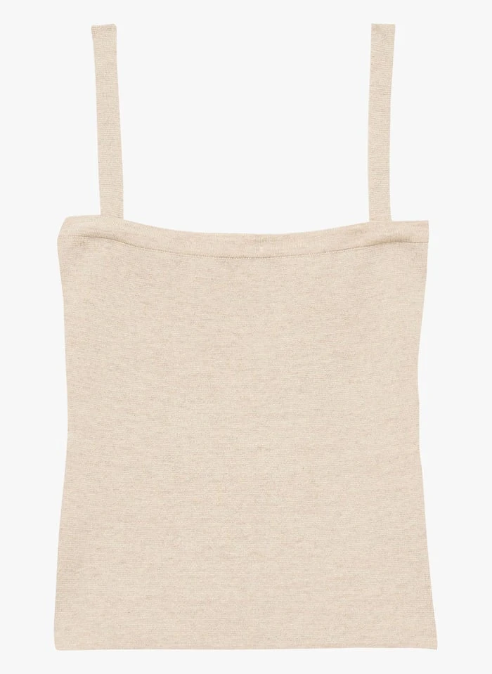 Tara Jarmon PENSEE - Top Moulant à Encolure Droite | Doré 1 Tara Jarmon PENSEE - Top Moulant à Encolure Droite | Doré