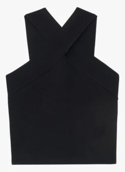 Tara Jarmon PRANA - Top Court Croisé Uni | Noir -Place 4103309