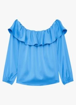 Tara Jarmon TRISTAN - Top Col Bustier | Bleu -Place 4103356