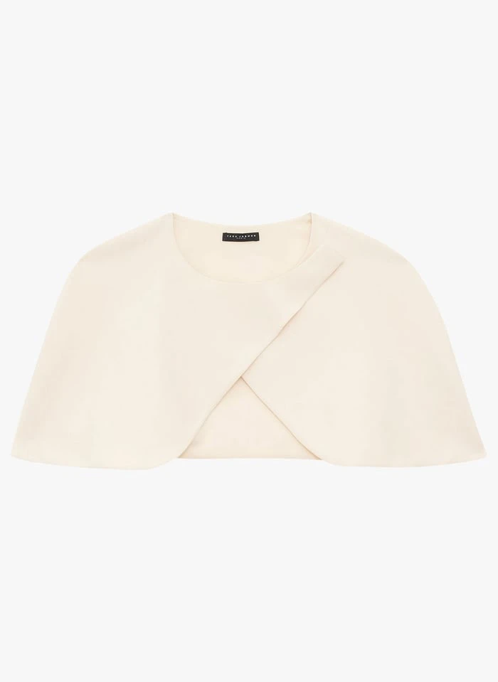 Tara Jarmon VALENTINA - Cape Col V | Blanc 1 Tara Jarmon VALENTINA - Cape Col V | Blanc