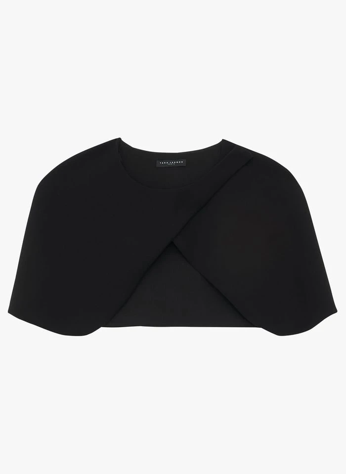 Tara Jarmon VALENTINA - Cape Col V | Noir 1 Tara Jarmon VALENTINA - Cape Col V | Noir