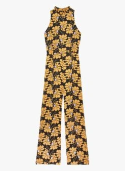 Tara Jarmon CECILE - Combinaison Droite En Viscose Imprimée | Noir 6 Tara Jarmon CECILE - Combinaison Droite En Viscose Imprimée | Noir -Place 4132321