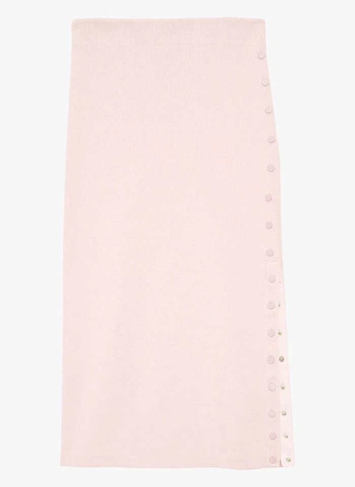 Tara Jarmon JUSTINE - Jupe Midi Crayon En Coton Mélangé | Rose 3 Tara Jarmon JUSTINE - Jupe Midi Crayon En Coton Mélangé | Rose – Image 3