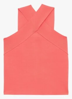 Tara Jarmon PRANA - Top Court Croisé Uni | Rose -Place 4132346