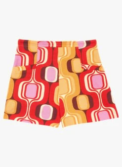 Tara Jarmon STELLA - Short Imprimé En Coton Strertch | Rouge -Place 4132368